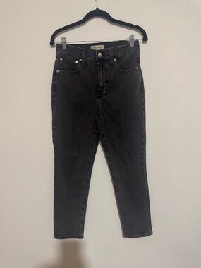 Madewell The Perfect Vintage Jean in Black Wash - Size 26 Petite